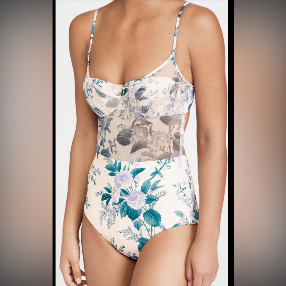 COPY - Brand new ZIMMERMAN, cassia balconette 1 peace bathing suit